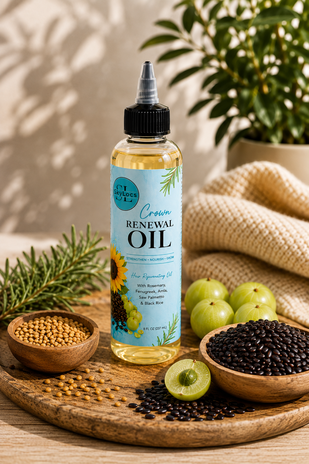 Crown Renewal Oil- Supports Growth and Thickening